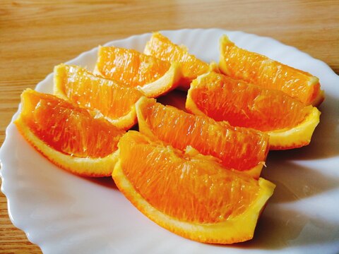 (YouTube動画有)食べやすいオレンジの切り方